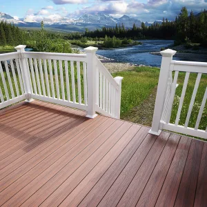 faux wood walkway