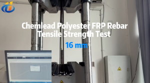 16mm polyester rebar tensile strength test